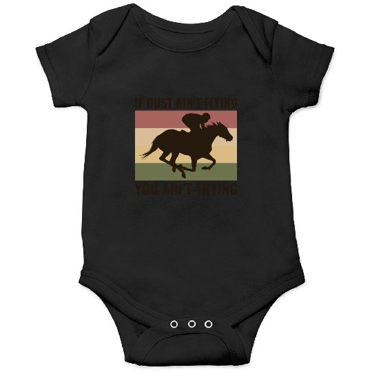 Barrel Racer Rodeo Racing Horse Riding Race Funny Onesies
