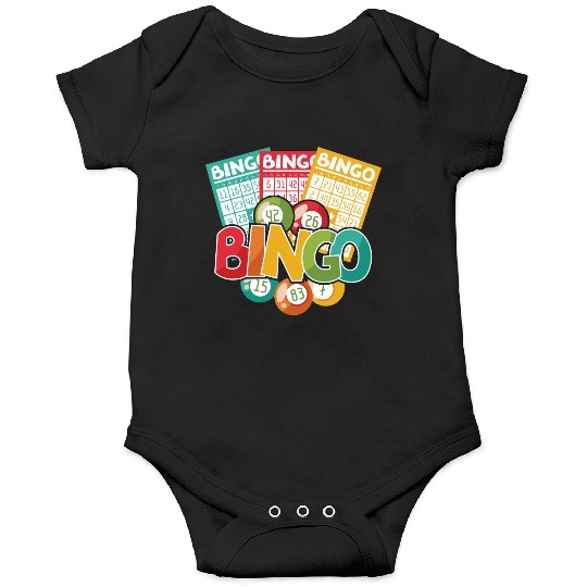 Fun Lucky Bingo Gambling Night Balls Cards T Onesies
