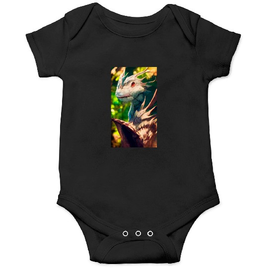 A fabulous mystical dragon in the jungle. A Onesies