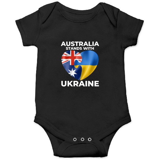 Australia stands with Ukraine Onesies
