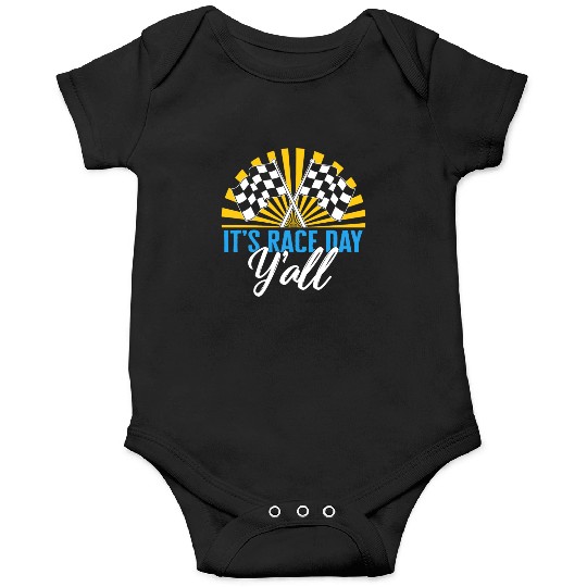 It's Race Day Y'all Onesies, Race Day Checkered