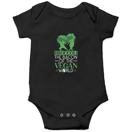 Broccoli The Bacon Of The Vegan World Broccoholic Onesies