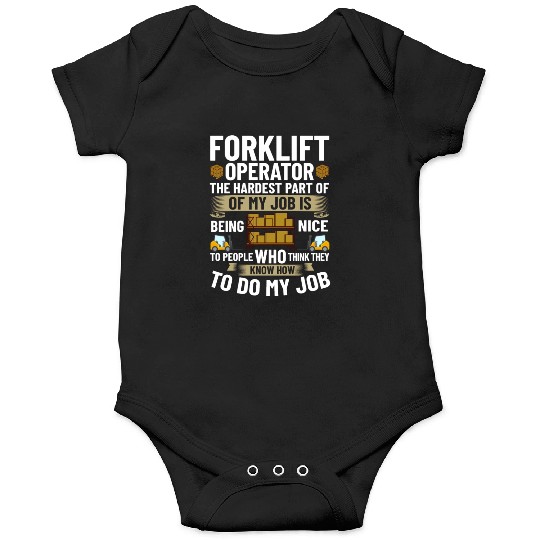 Forklift Operator Driver Lift Truck Training Onesies