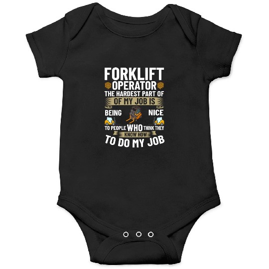 Forklift Operator Driver Lift Truck Training Onesies