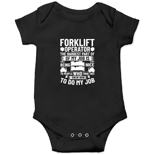 Forklift Operator Driver Lift Truck Training Onesies