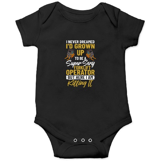 Forklift Operator Driver Lift Truck Training Onesies