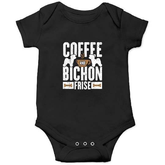 Coffee And Bichon Frise Dog Lover Puppy Paw Love Onesies