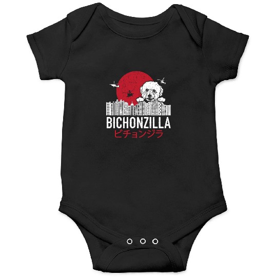 Bichonzilla Bichon Frise Dog Lover Puppy Onesies
