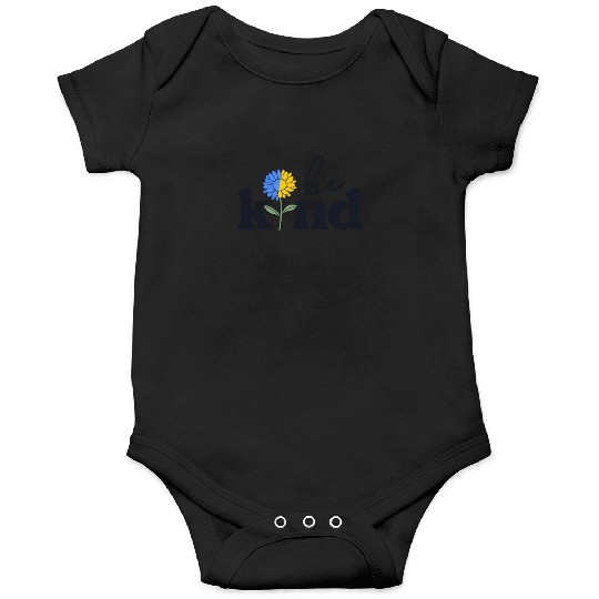 Be Kind Yellow Blue Sunflower World Down Syndrome Onesies