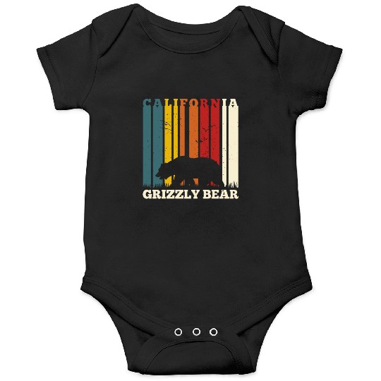 California Bear Retro Onesies