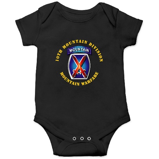 Army 10th Mountain Division SSI Onesies