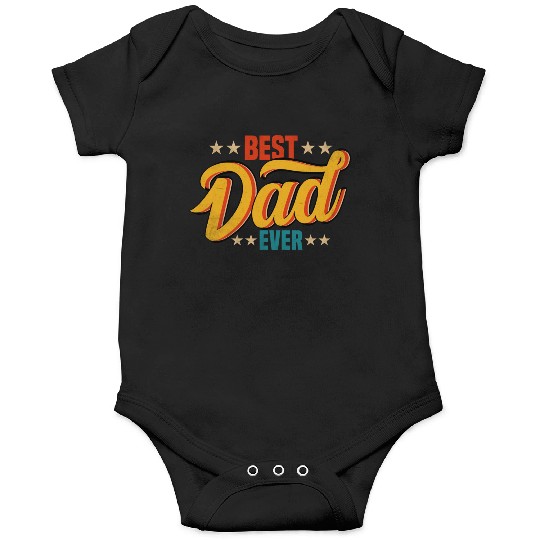 Best Dad Ever Vintage Design Onesies