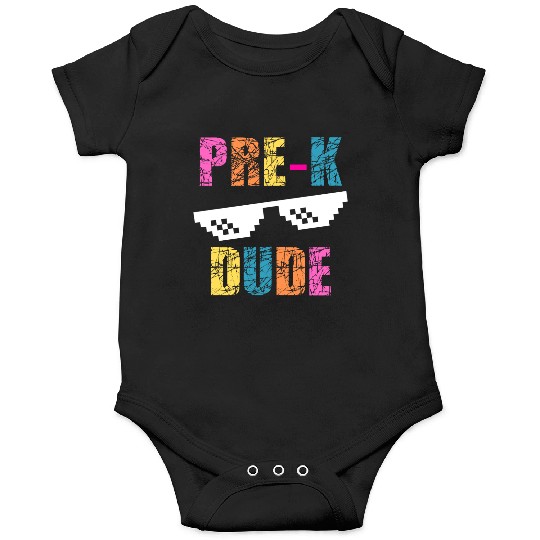 Kids Kindergarten Dude Onesies Back To School