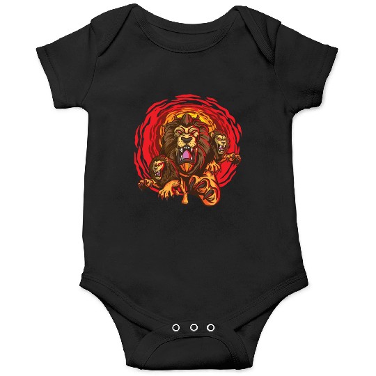 Angry Lion Face Onesies