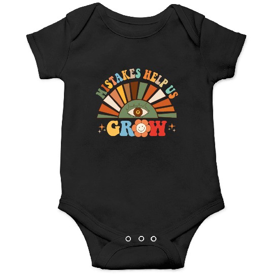Mistakes Help Us Grow Groovy Growth Mind Mindset Onesies
