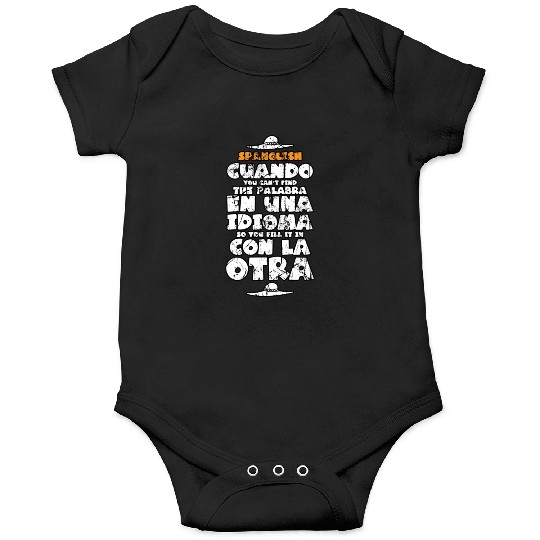 Funny Spanish Teacher Gift Spanish Language Teache Onesies