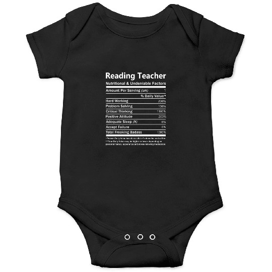 Reading Teacher Onesies - Nutritional And Undeniab