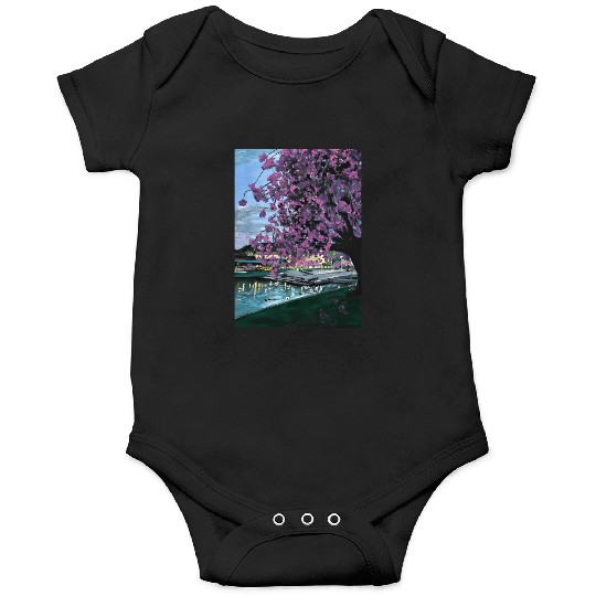 Festplass Swans and Cherry Flowers week 17 Onesies