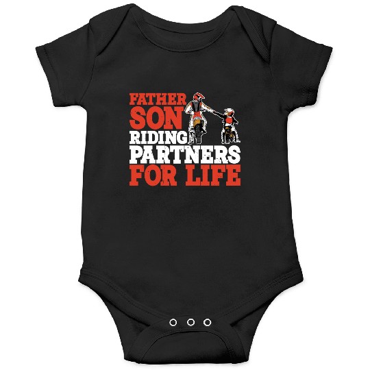 Father Son, Riding Partners For Life 3 Onesies