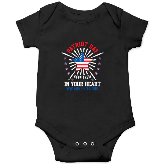 9/11 Patriot Day Keep Them in Your Heart Onesies
