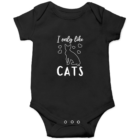 Cat Lover House Cat Lover - I only like cats - Cat Onesies