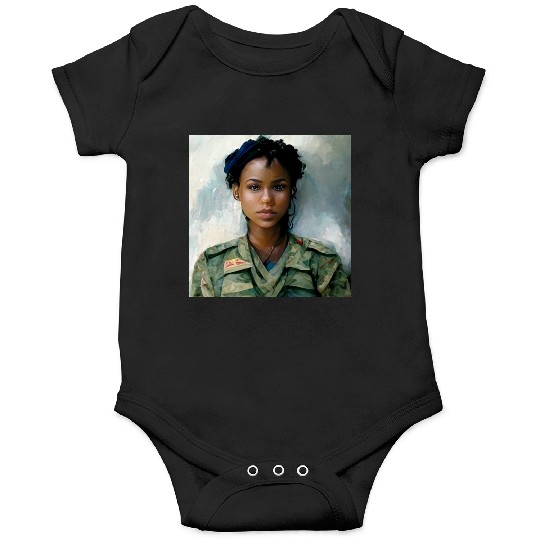 Beautiful US army combat medic painting Onesies