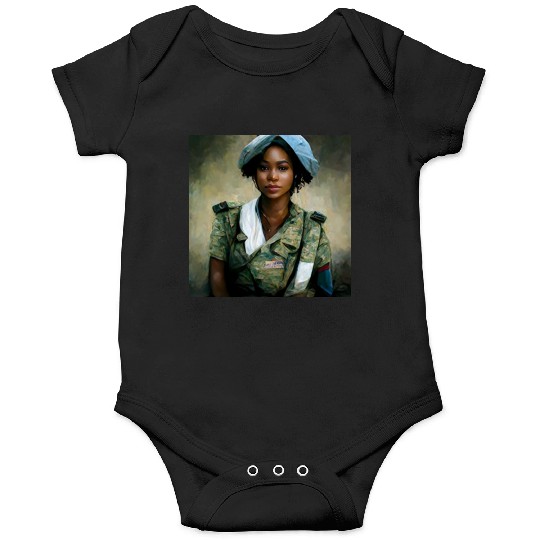 Beautiful US army combat medic painting Onesies