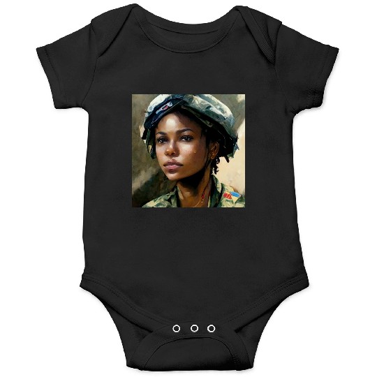Beautiful US army combat medic painting Onesies