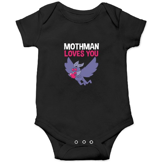 Mothman Loves You Valentines Day Cryptid For Women Onesies
