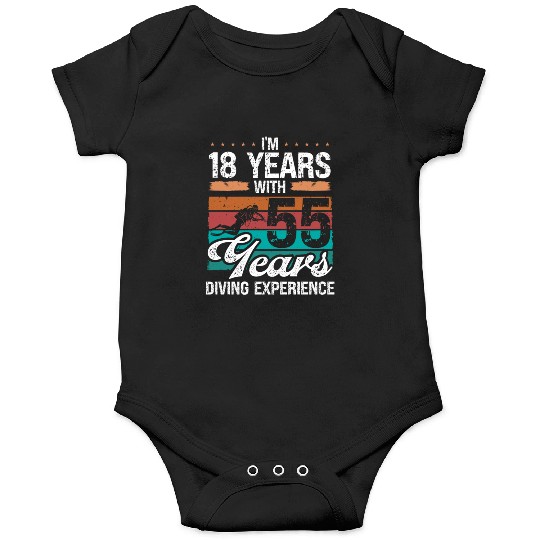 73 Birthday Idea Scuba Diving 73 Year Old Diver Onesies