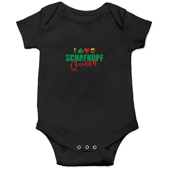 Schafkopf Queen Card Game playing Card Onesies