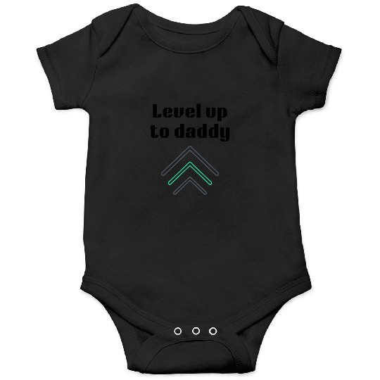Level up to daddy, funny gaming , gift for gamer Onesies