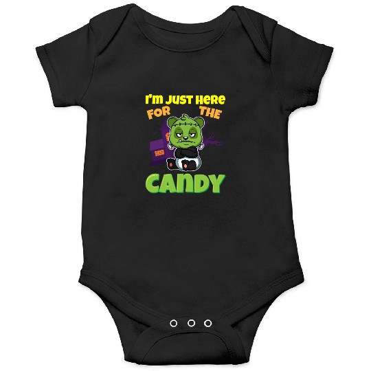 I'm Just Here For The Candy Scary Halloween Beast Onesies