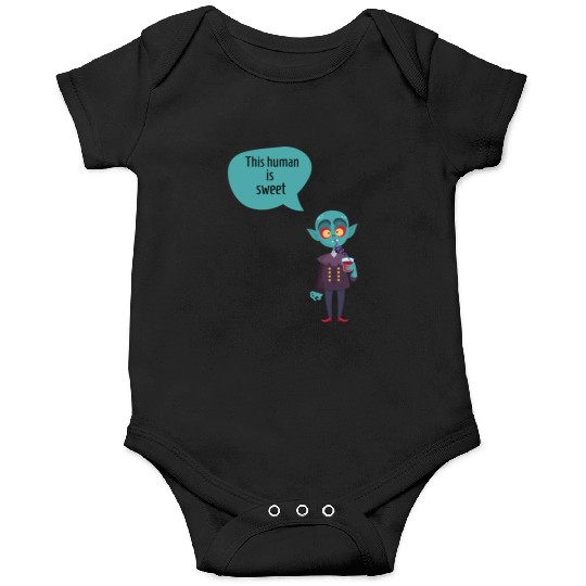 this human is sweet - funny vampire Onesies