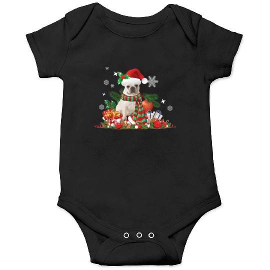 Christmas French Bulldog, Frenchie dog Onesies