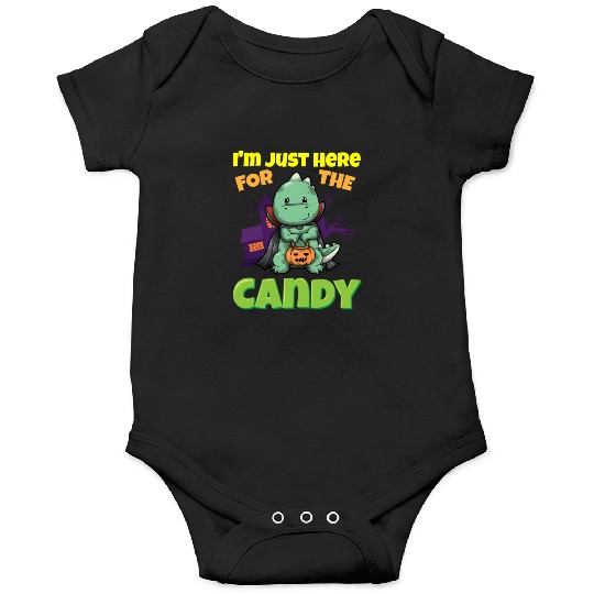 I'm Just Here For The Candy Scary Halloween Beast Onesies