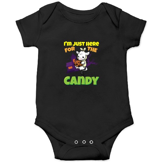 I'm Just Here For The Candy Scary Halloween Beast Onesies