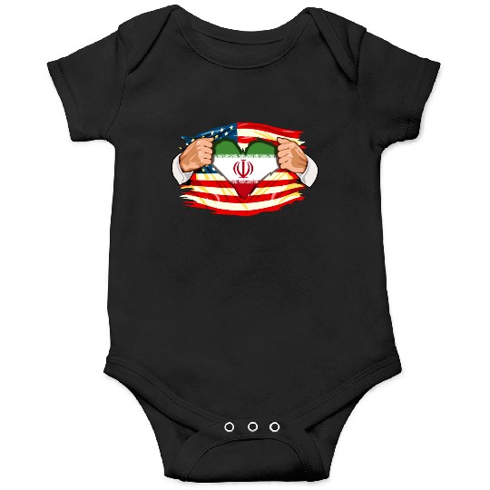 Persians Who Live in America Iran Flag Onesies