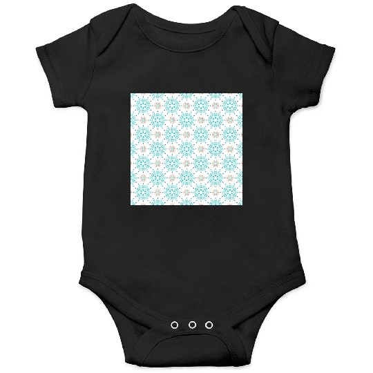 Blue Snowflakes Pattern Onesies