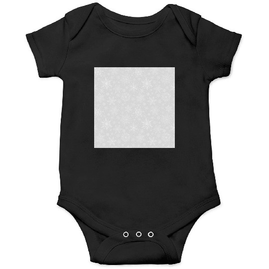 Grey Snowflakes Pattern Onesies
