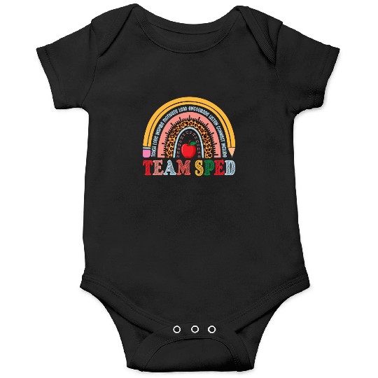 Team SPED Teacher Rainbow Onesies