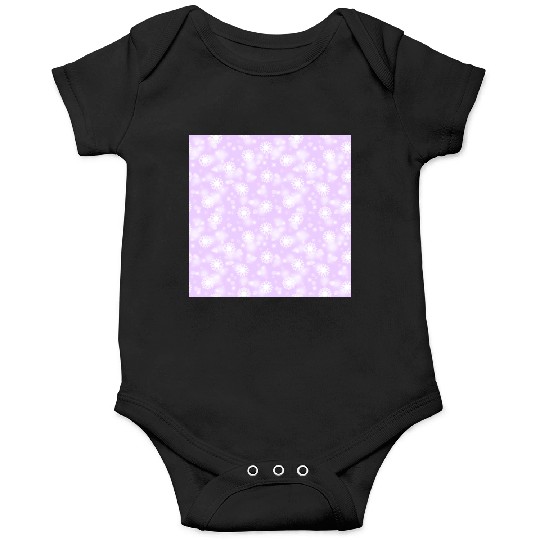 Violet Snowflakes Pattern Onesies