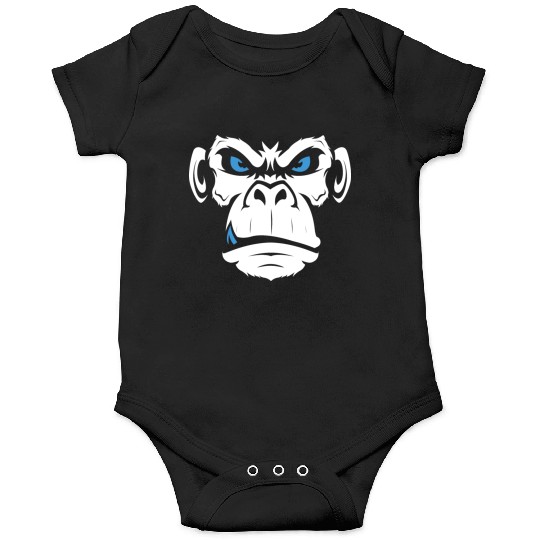 Monkey Head Angry Monkey Face Onesies