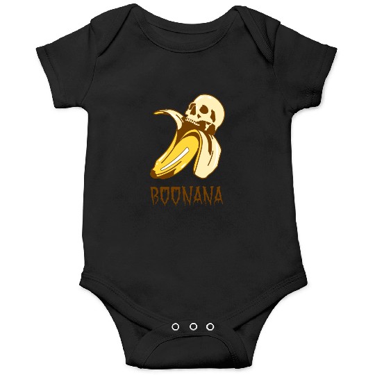 Boonana. Scary Banana Skull Halloween Onesies