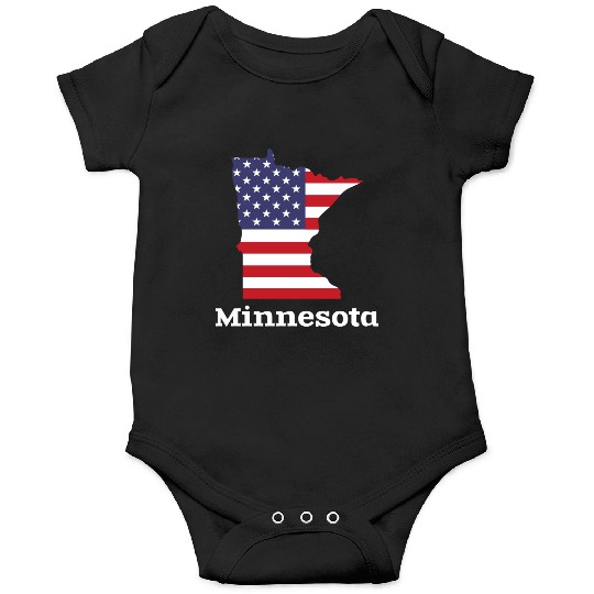 US Minnesota Map Design for proud Minnesotans Onesies