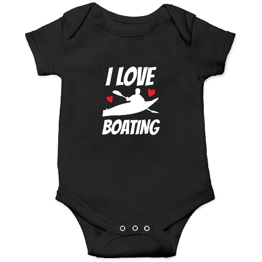 I Love Boating Kayak Boat Yacht Captain Ship Onesies