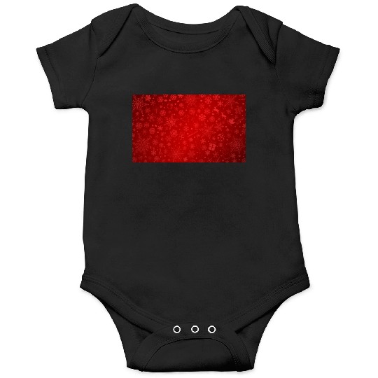 Abstract Red Christmas Winter Pattern Onesies