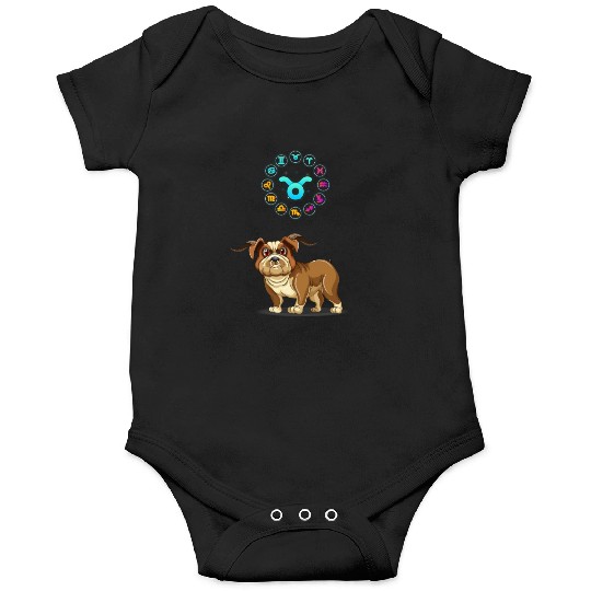 Funny Dog Lover Horoscope Taurus Zodiac Sign Cool Onesies
