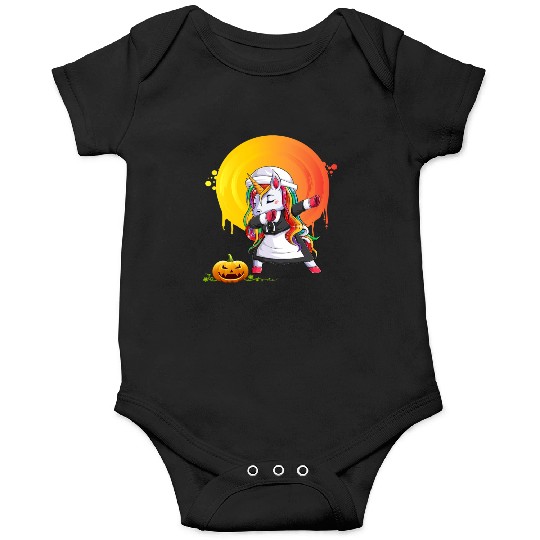 Halloween Unicorn Pony Magical Fantasy Dabbing Onesies
