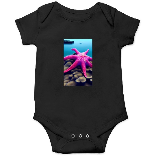 Pink starfish Onesies